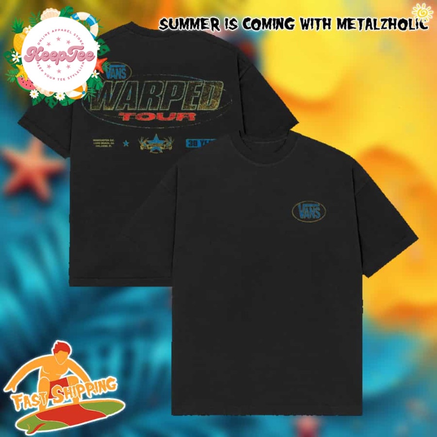Vans Warped Tour 2025 30 Years Anniversary Vans Warped Tour Fire Relief T-Shirt