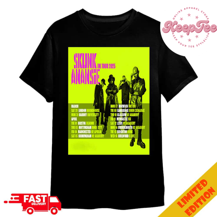 Skunk Anansie Uk Tour 2025 Roar Back Into Action With Headline Tour Dates In Spring Merchandise T-Shirt