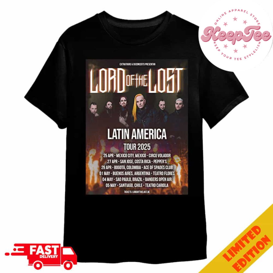 Lord Of The Lost Latin America Tour 2025 Schedule Lists Merchandise T-Shirt