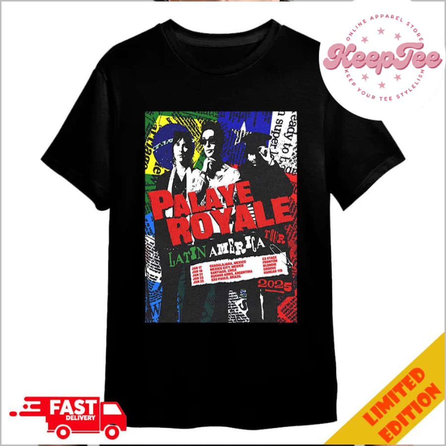 Palaye Royale Death Or Glory World Tour 2025 Latin America Tour Dates Merchandise T-Shirt