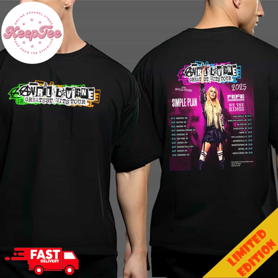 Avril Lavigne Tribe Greatest Hits Tour Tour 2025 Shirt