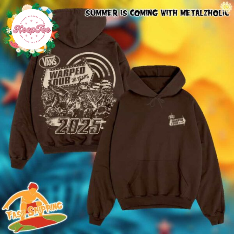 Vans Warped Tour 2025 30 Years Anniversary Crowd Surf Hoodie