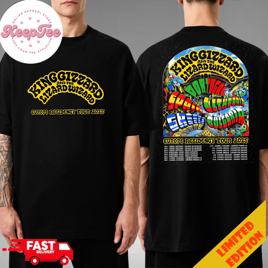King Gizzard And The Lizard Wizard Eu Residency Tour Tour 2025 Shirt