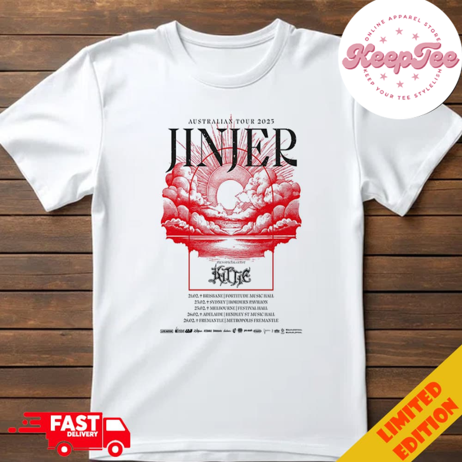 Jinjer Australian Tour 2025 Return To Australia Next February With Kittie Tour Dates T-Shirt