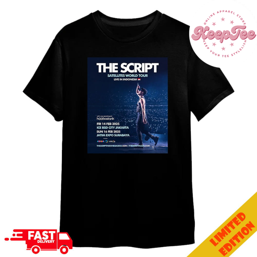 The Script Satellites World Tour Live In Indonesia 2025 Shirt