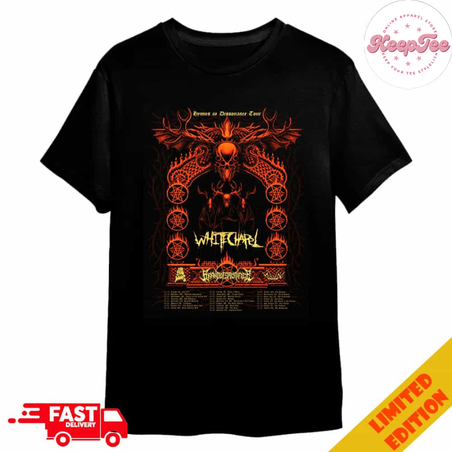 WhitechapelS Hymns In Dissonance Tour 2024- Tour 2025 Shirt
