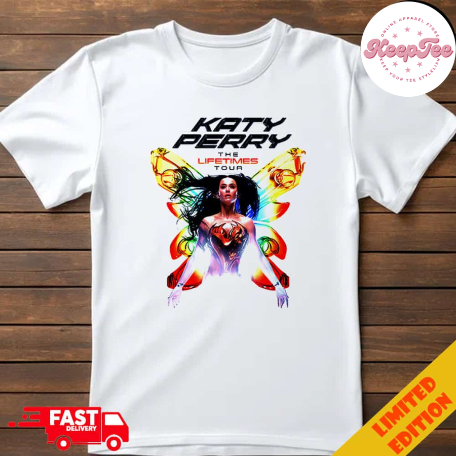 Katy PerryS The Lifetimes Tour Pop Superstar Will Arrive At The Movistar Arena 2025 With Her Tour New Merchandise T-Shirt
