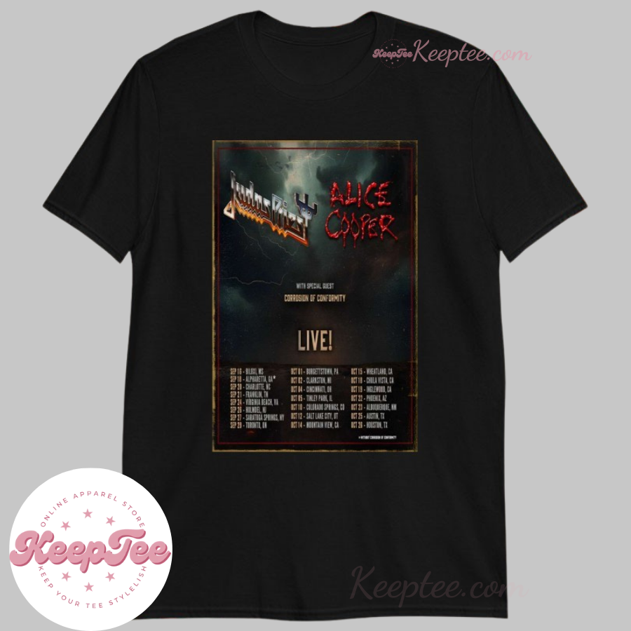 Judas Priest & Alice Cooper North America Tour 2025 Shirt