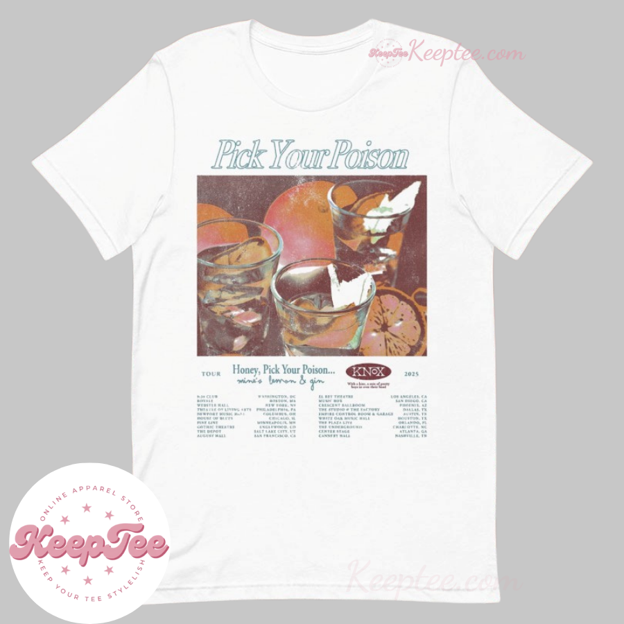 Knox Pick Your Poison Honey Pick Your Poison Tour 2025 Shirt