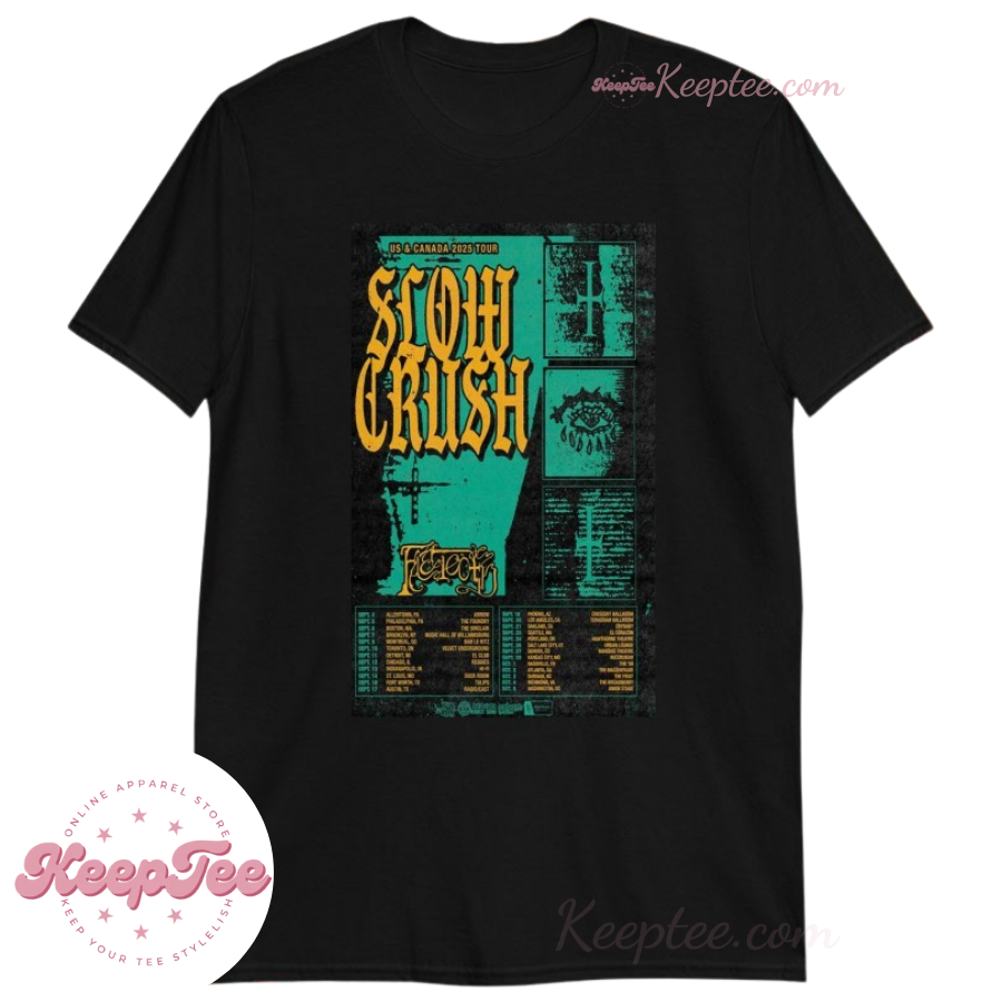 Slow Crush Usa & Canada 2025 Tour Shirt