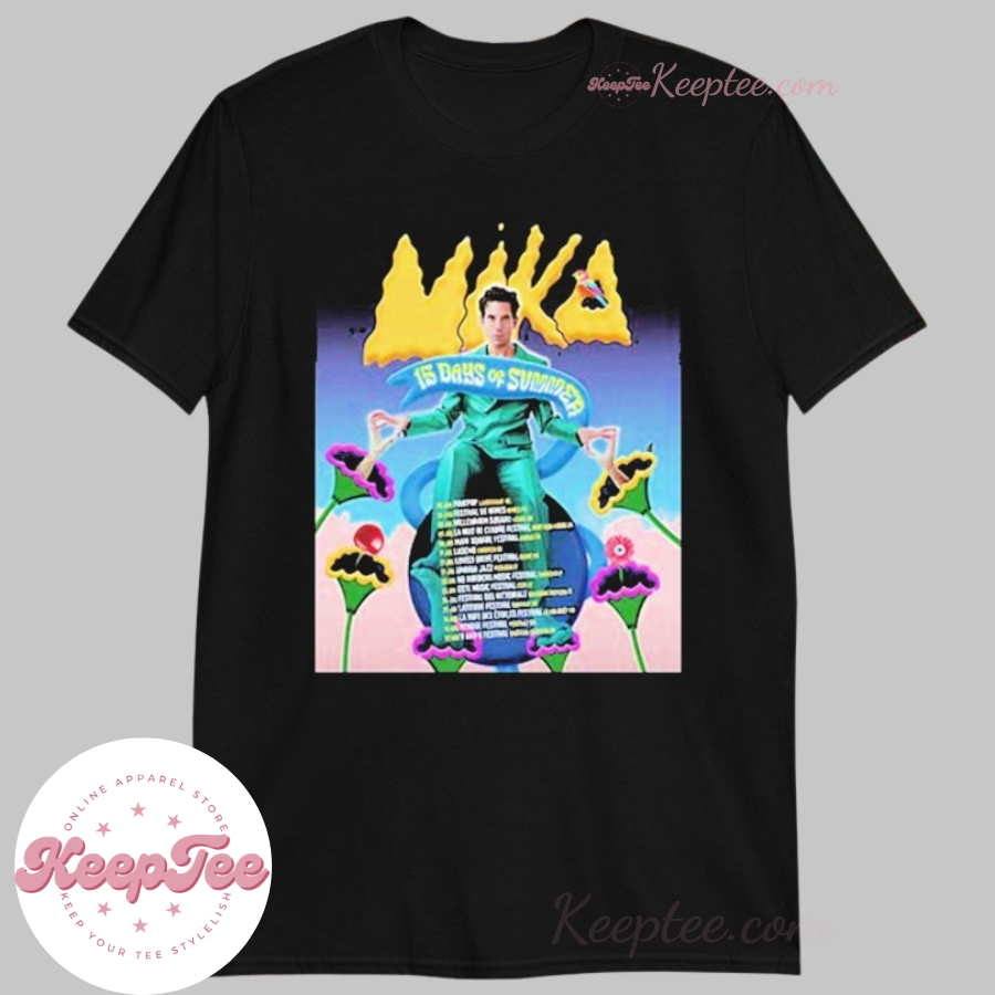 Mika 15 Days Of Summer Tour 2025 Dates Shirt
