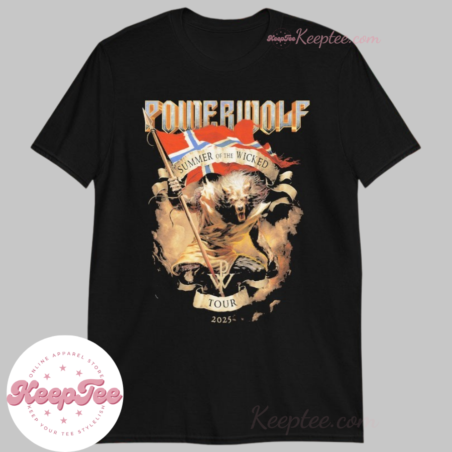Powerwolf Summer Of The Wicked Tour 2025 Tons Of Rock Oslo 2025 Tour Shirt