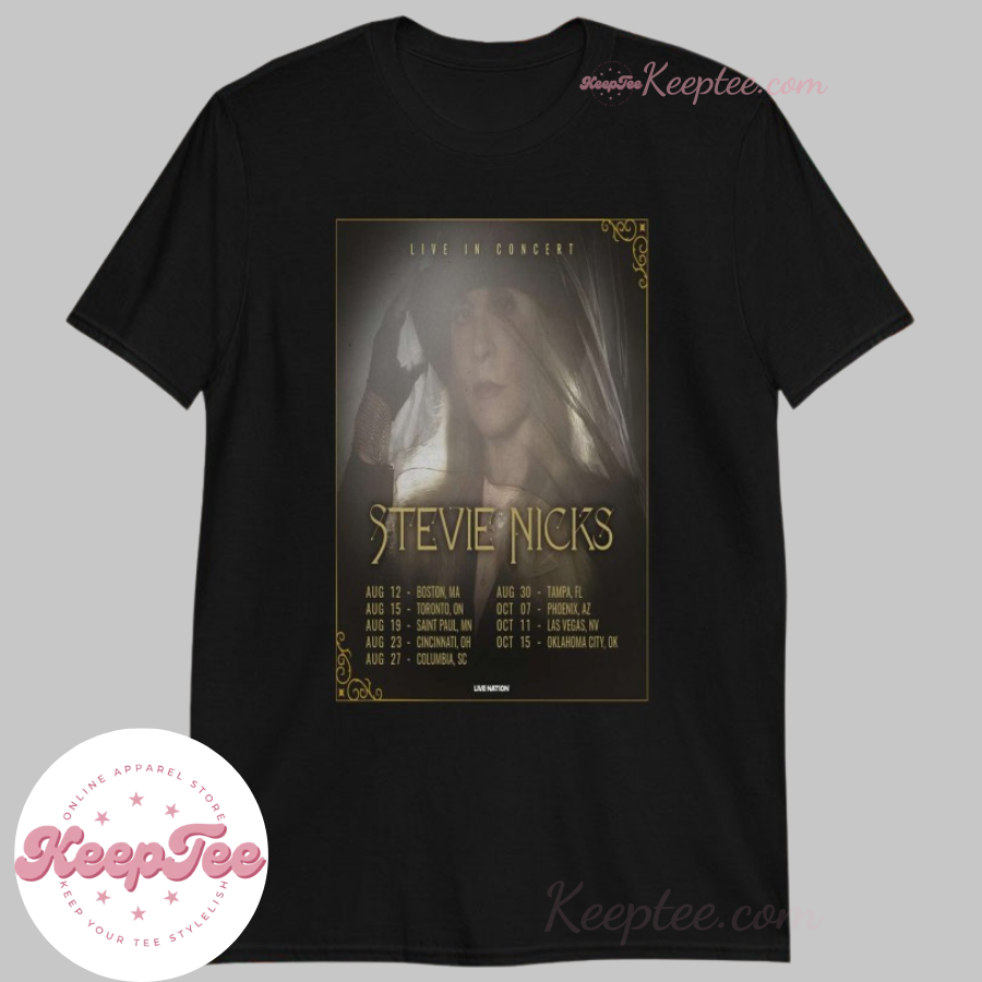 Stevie Nicks Live In Concert Aug Tour 2025 Shirt