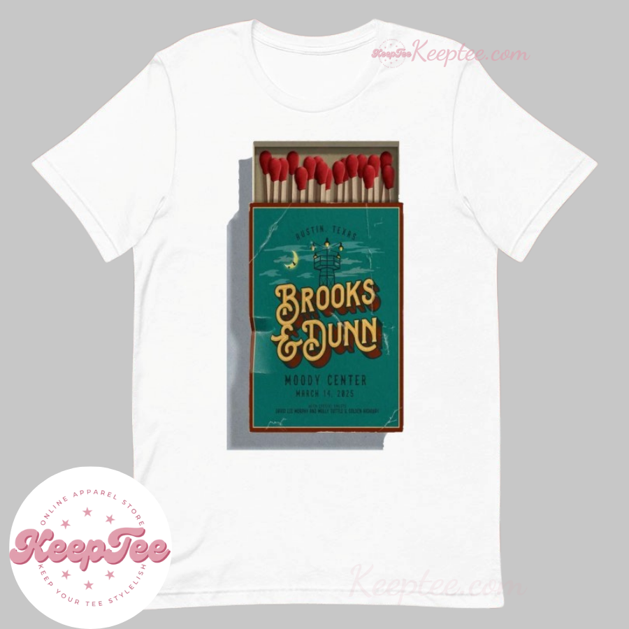 Brooks & Dunn At Moody Center In Austin Texas 2025 Tour Shirt