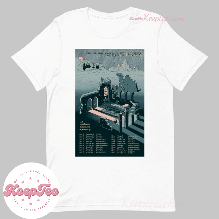 Lucy Dacus Forever Is A Feeling Tour 2025 Katie Gavin And Jasmine.4.T ConcerShirt