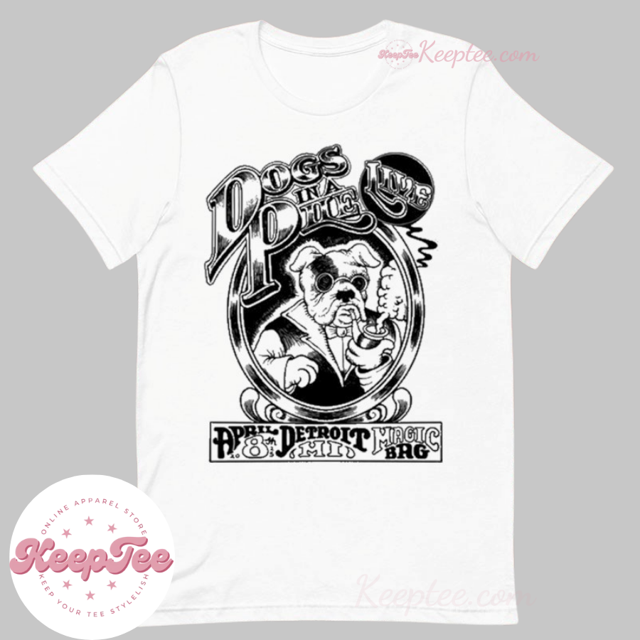 Dogs In A Pile Show Michigan 2025 The Magic Bag, Ferndale, Mi Detroit Tour Shirt