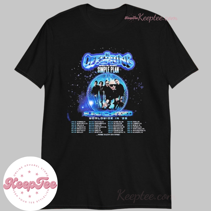 The Offspring Supercharged World Tour 2025 Dates And Location Shirt