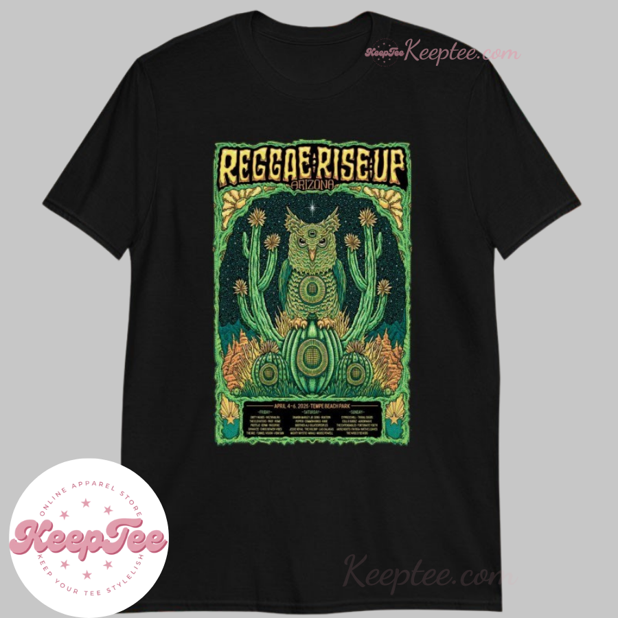 Reggae Rise Up Arizona 2025 Tempe Beach Park In Tempe, Az Tour Owl Shirt