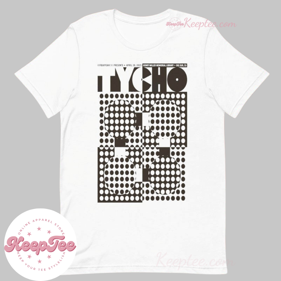 Tycho Apr 30 2025 Henry Miller Memorial Library Big Sur Tour Shirt