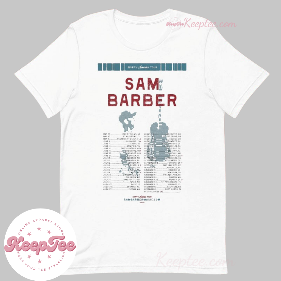 Sam Barber North American Tour 2025 Shirt