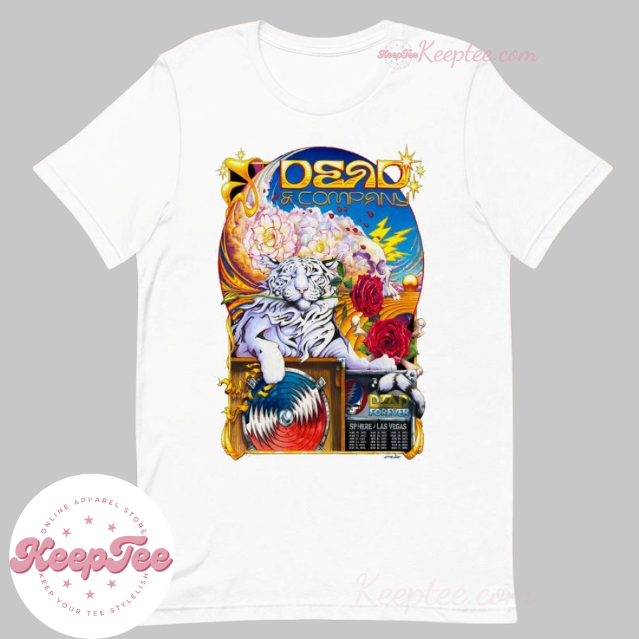 Dead & Company Sphere Las Vegas Tour 2025 Dead Forever Tiger Shirt