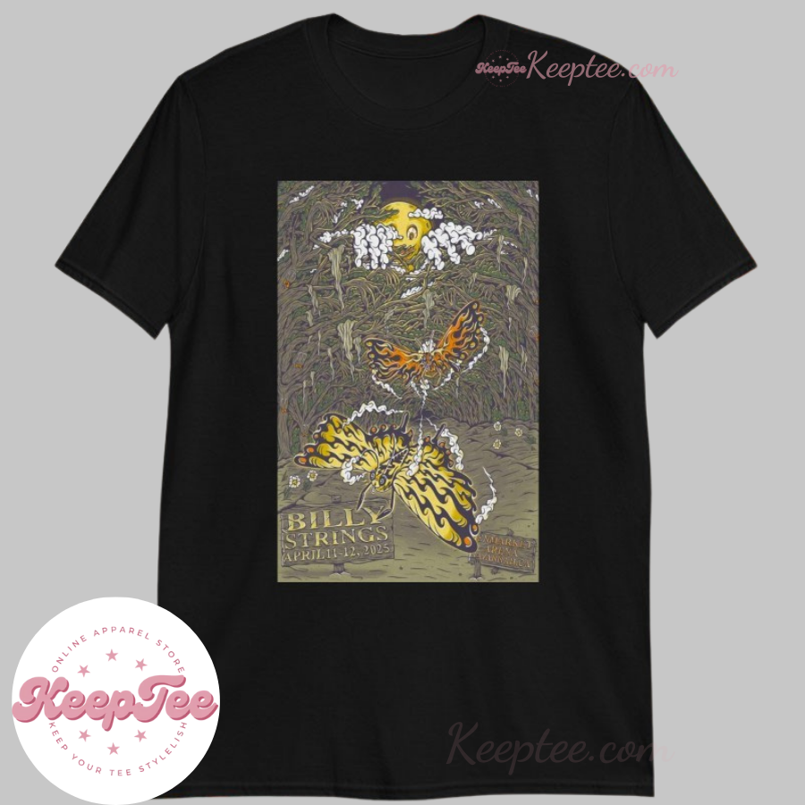 Billy Strings Tour 2025 Enmarket Arena Savannah, Ga Moth Shirt