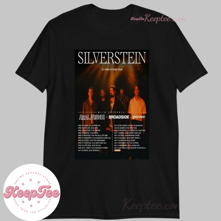 Silverstein 25 Years Of Noise Tour 2025 Shirt