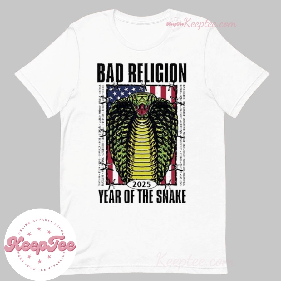 Bad Religion World Tour 2025 Year Of The Snake Shirt