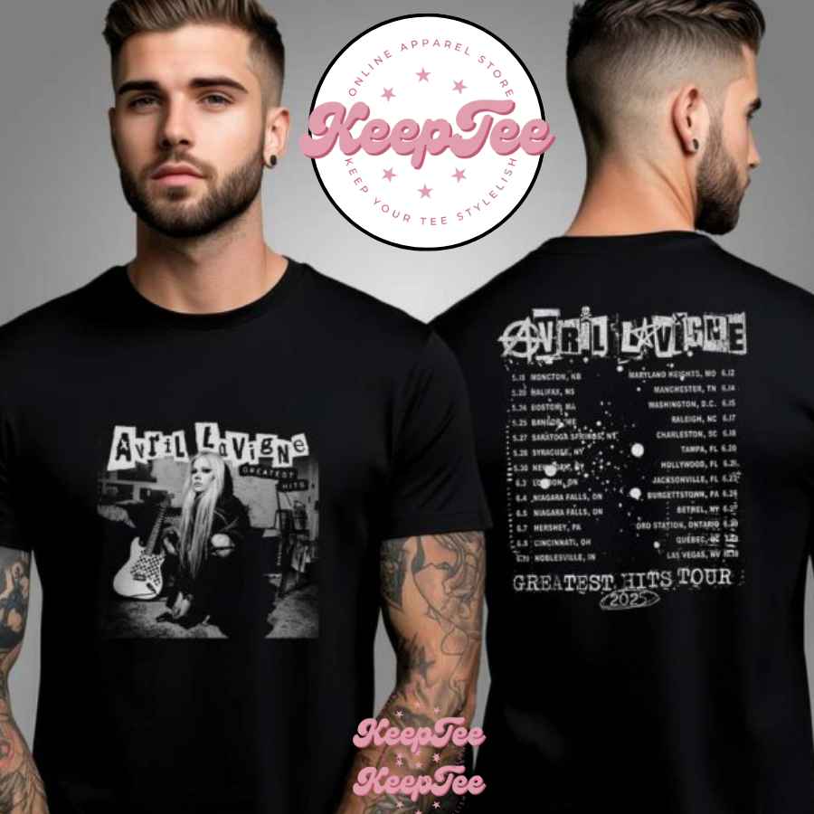 Avril Lavigne Greatest Hits Tour 2025 Dateback Shirt