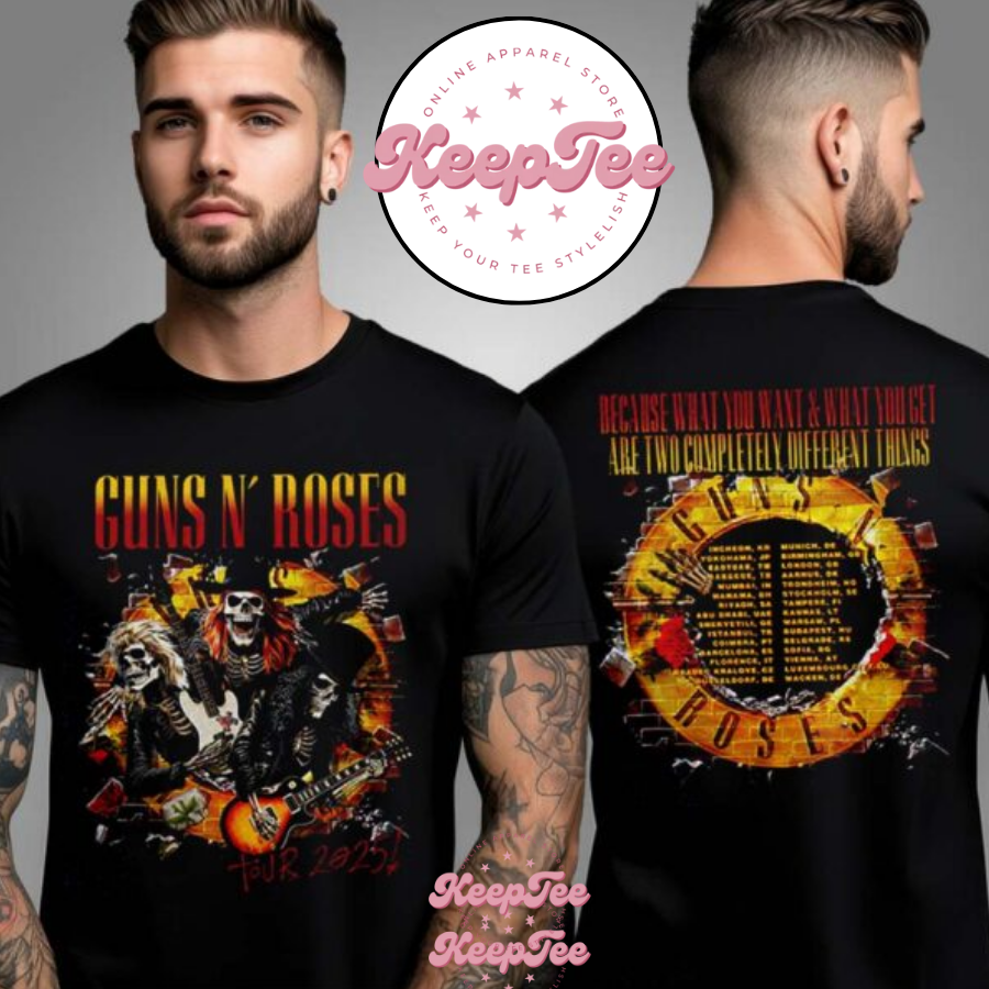 Gun N Rose Tour Admat 2025 ConcerShirt