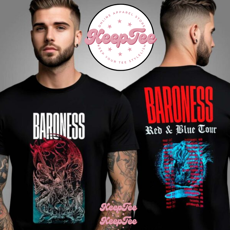 Baroness Red And Blue Spring Tour 2025 ConcerShirt