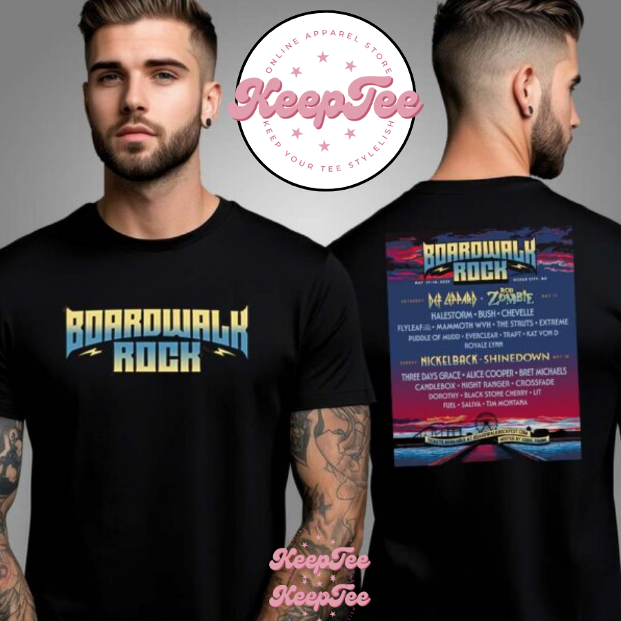 Boardwalk Rock At Ocean City Md 2025 Fan Gifts Line Up Shirt