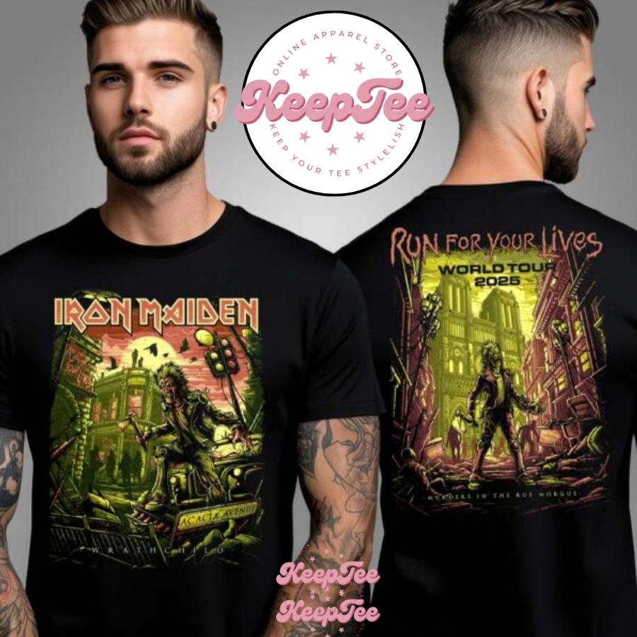 Iron Maiden Wrathchild Rue Morgue 2025 Tour Shirt
