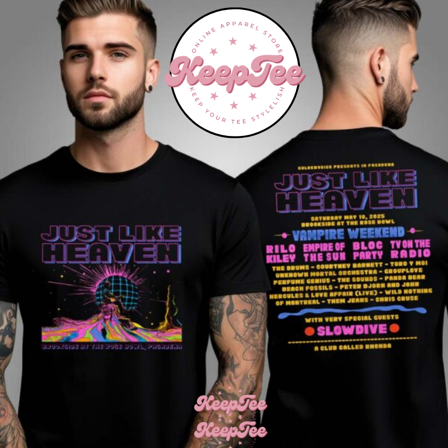 Just Like Heaven Disco Moon Line Up 2025 Two Side Unisex Shirt