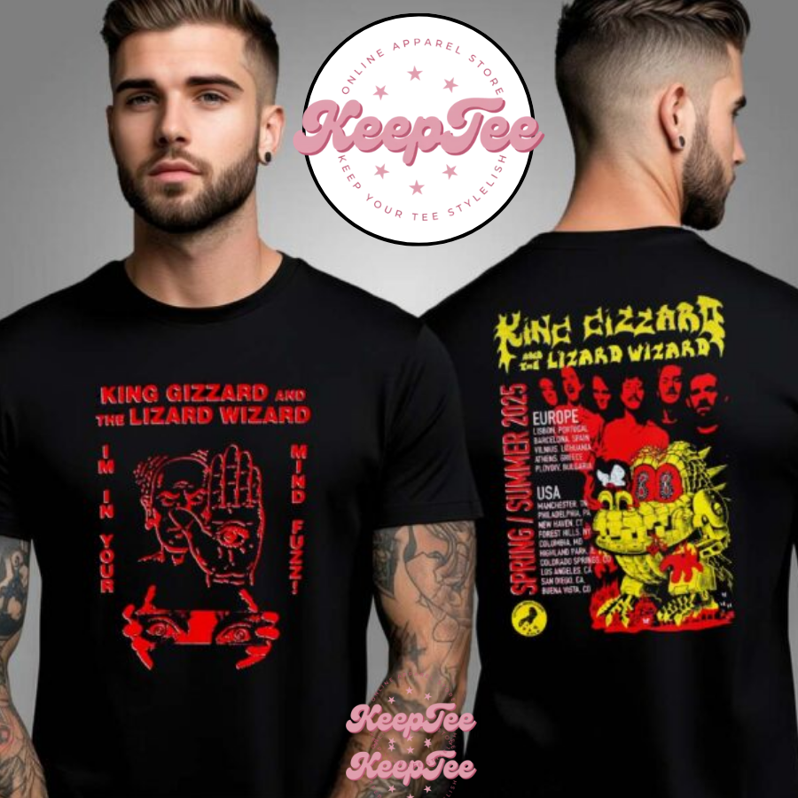 King Gizzard Spring Summer Tour 2025 Tour Dates Schedule Shirt
