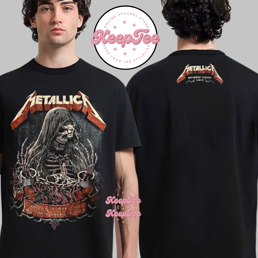 Metallica M72 Landover 2025 Venue Tee In Landover Maryland At Northwest Stadium Shirt