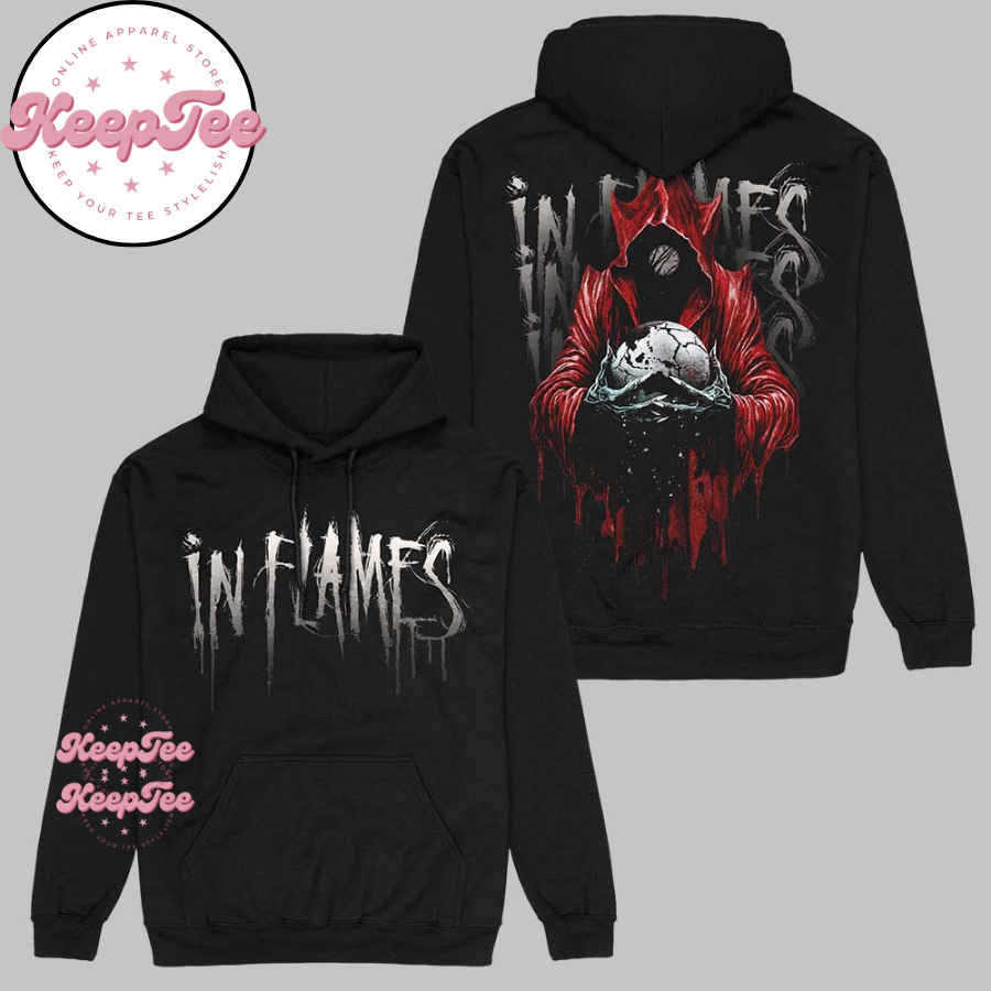 In Flames Europe Tour 2025 Jester Drip Two Sided Unisex Hoodie