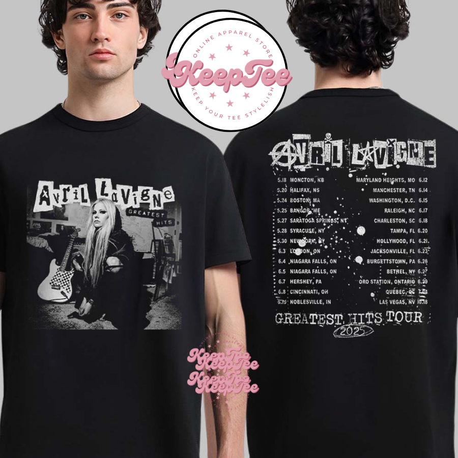Avril Lavigne Greatest Hits Tour 2025 Dateback Shirt
