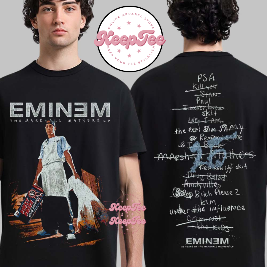 Eminem 25 Years Of The Marshall Mathers Lp Anniversary TracklisShirt