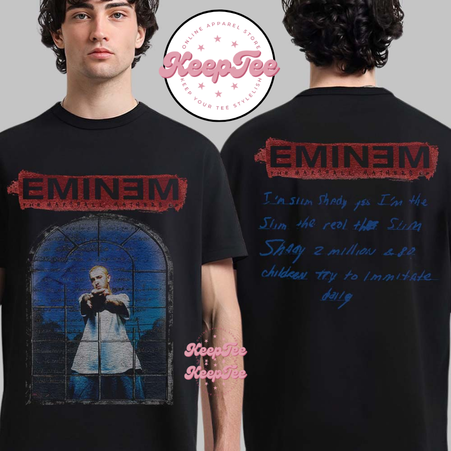Eminem The Marshall Mathers Lp 25Th Anniversary Capsule IM Slim Shady Lyric Window Shirt