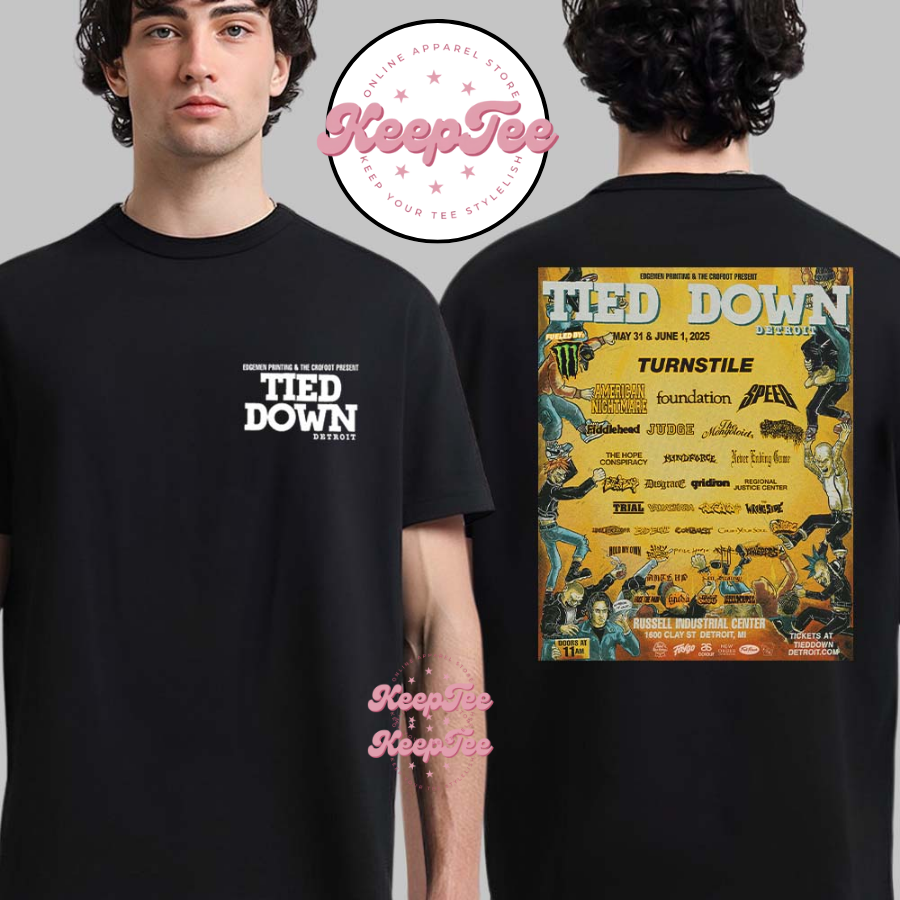 Tied Down Detroit Festival 2025 Merch Shirt
