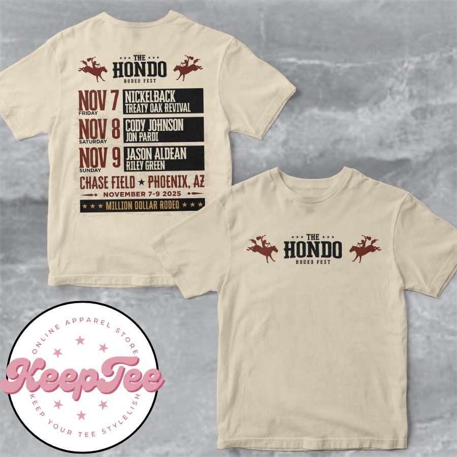The Hondo Rodeo Fest 2025 Lineup In Phoenix Arizona At Chase Field Shirt