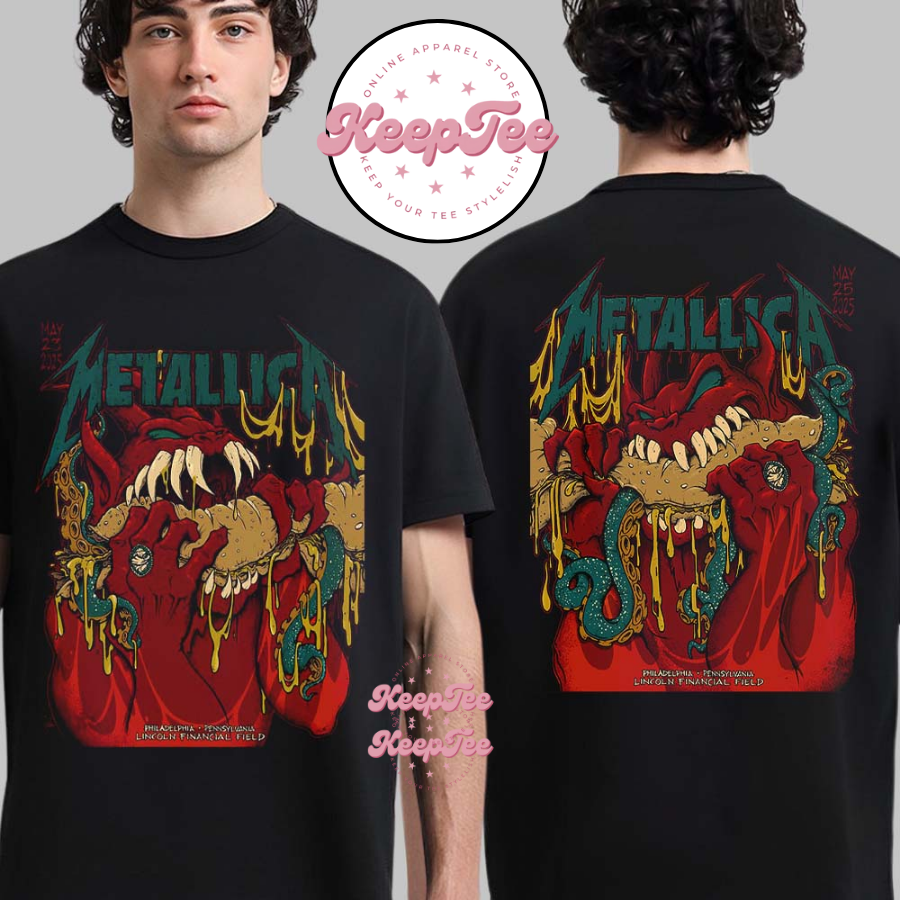 Metallica M72 Philly 2025 Night 1 And 2 Venue Combined Shirt
