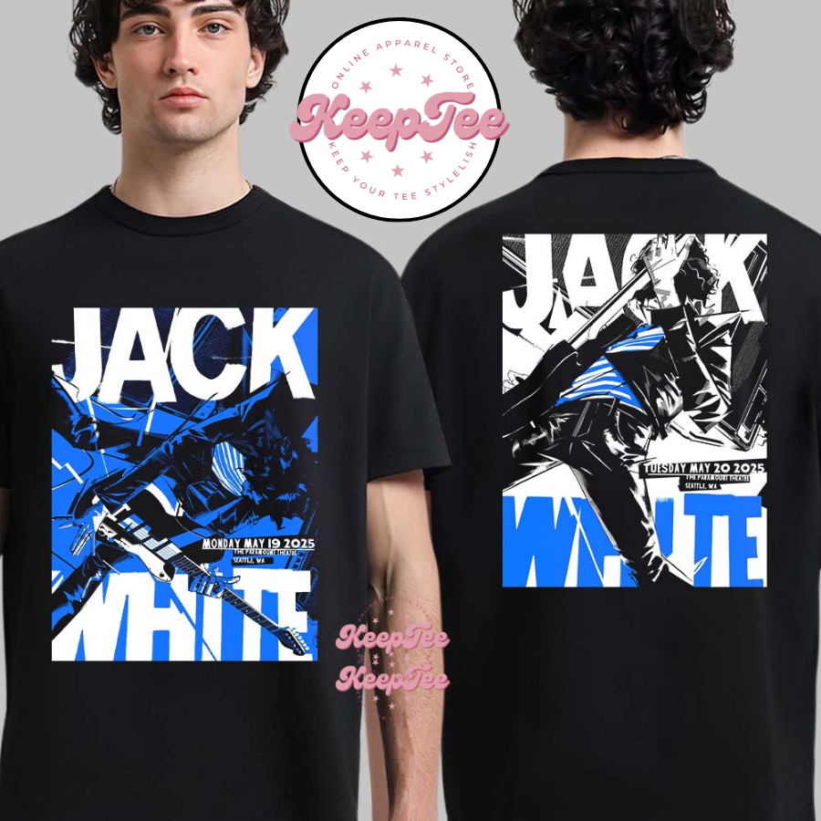 Jack White Seattle Washington Night 1 And 2 Combined 2025 Shirt