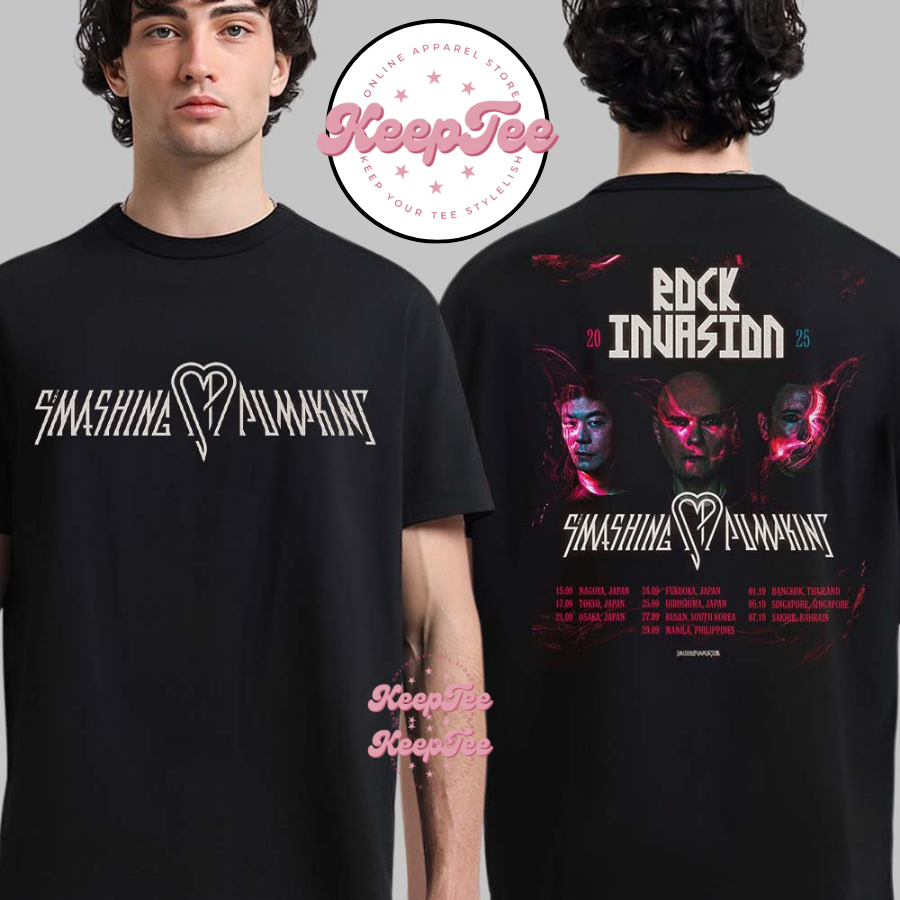 The Smashing Pumpkins Rock Invasion 2025 Asia And Middle East Tour Dates Shirt