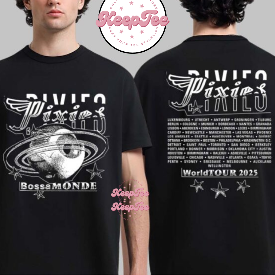 Pixies World Tour 2025 Merch World Tour 2025 Bossa Monde Xerox Monde Shirt