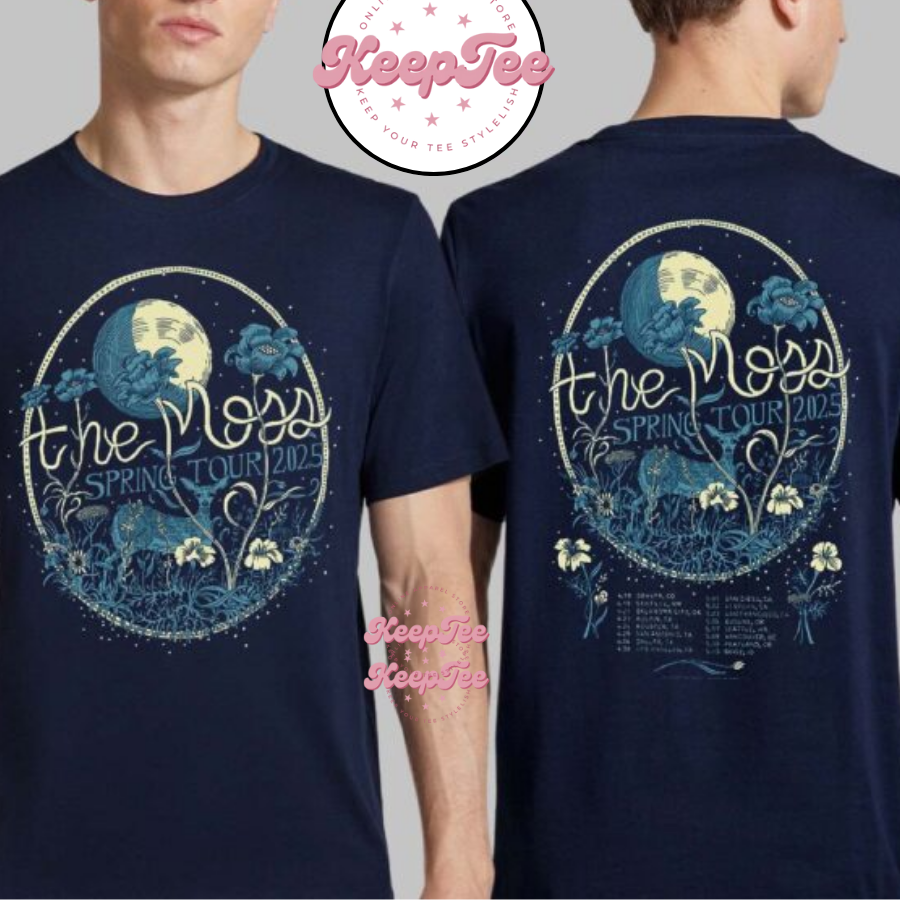 The Moss Spring Tour 2025 Official Poster Tour Dates Nightshift Blue Shirt