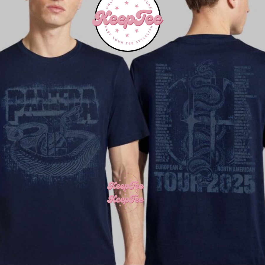 Pantera 2025 World Tour Europe And North America Snake Tour Shirt