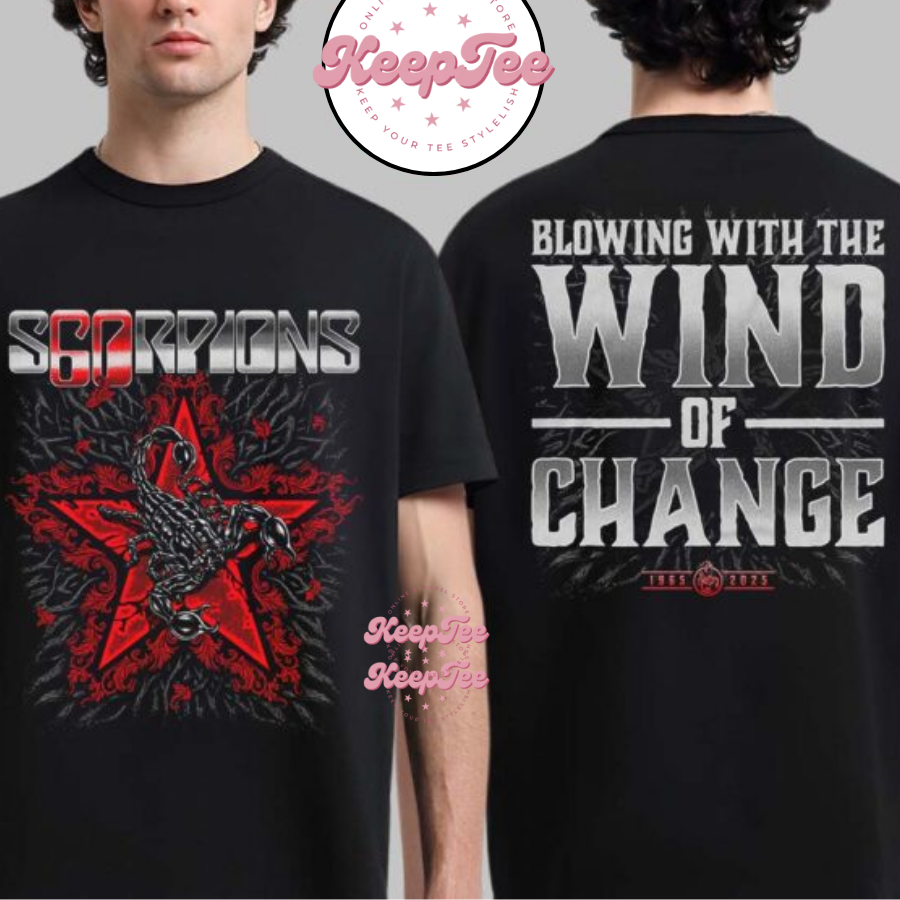 Scorpions 60 Years Of Scorpions European Tour 2025 Blowing With The Wind Of Change Shirt