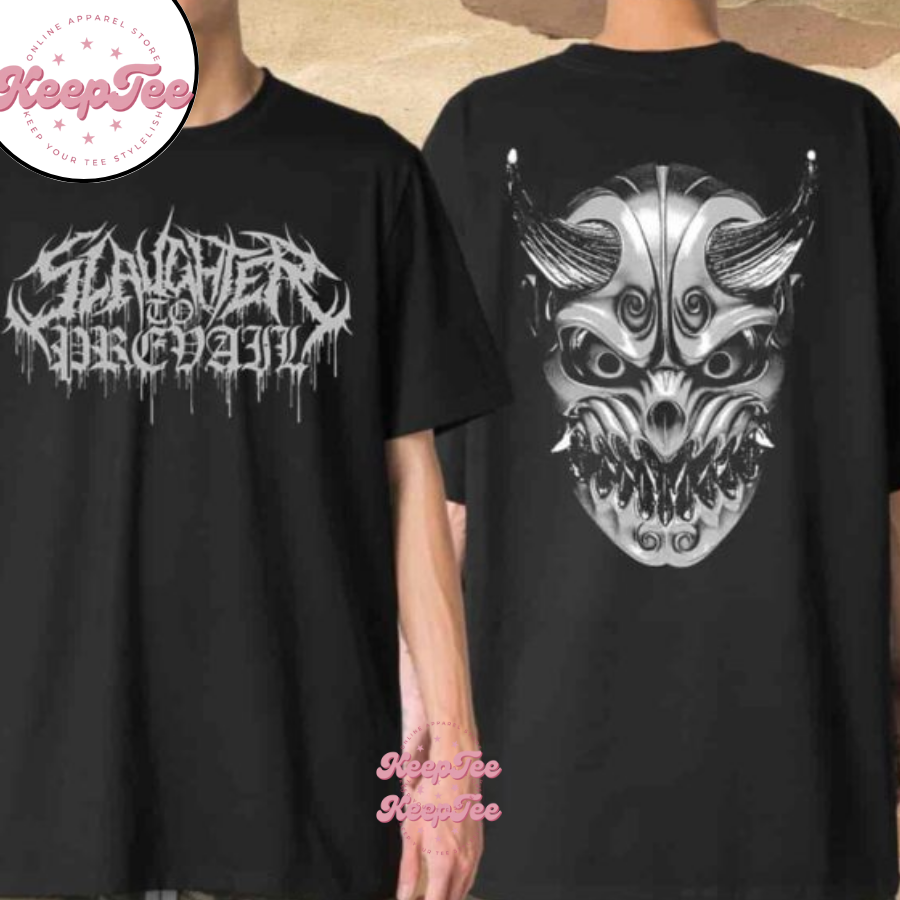Slaughter To Prevail Oni White Art Work Merchandise 2025 Two Sides Unisex Shirt